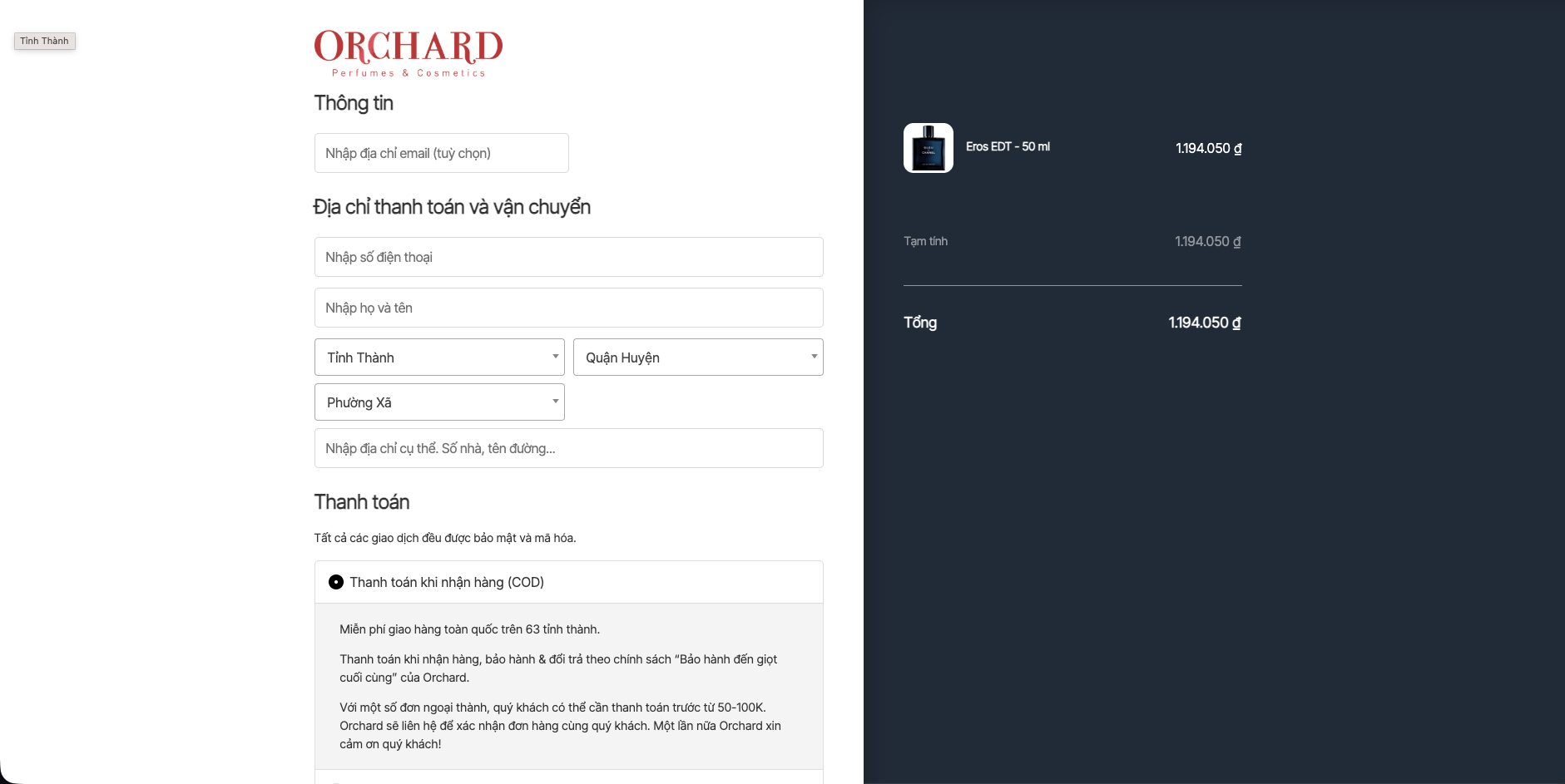 Orchard - Website Bán Nước Hoa Laravel Source Code - ảnh 4